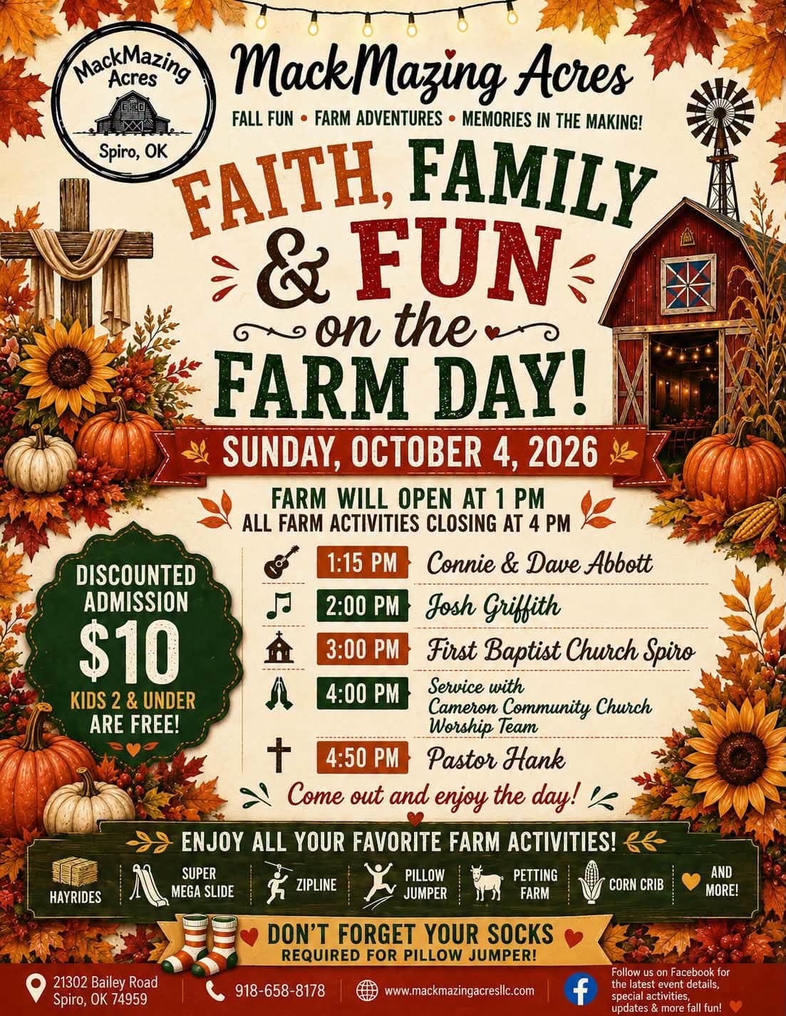 Faith, Family & Heritage Days on the Farm @ MackMazing Acres